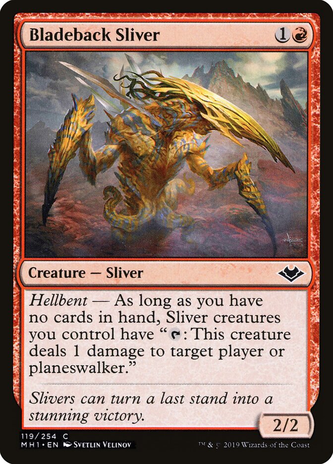 Bladeback Sliver - Modern Horizons (Common) [MH1-119]