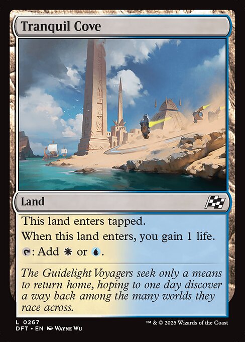 Tranquil Cove – Aetherdrift (DFT-267) Magic: The Gathering card | LC-REM-20260804-15340137742668-70688800-7675-4e75-bb3c-9e05b95a685c