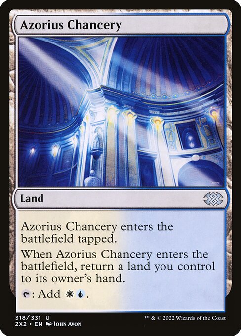 Azorius Chancery – Double Masters 2022 (2X2-318) Magic: The Gathering card Main image