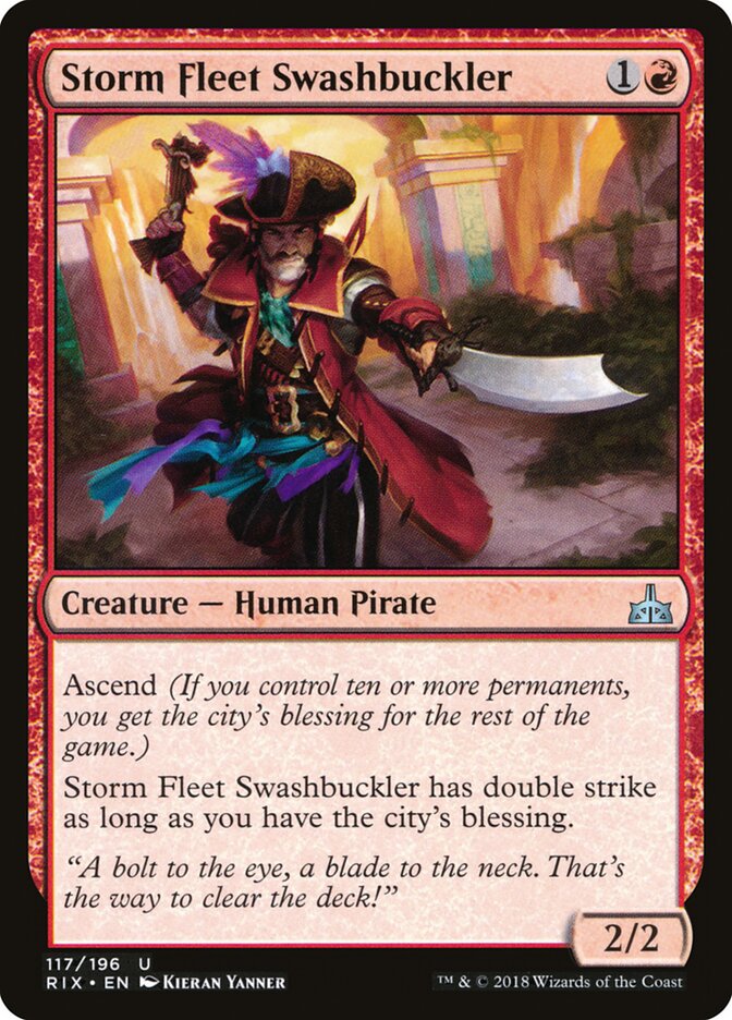 Storm Fleet Swashbuckler - Rivals of Ixalan (Uncommon) [RIX-117]