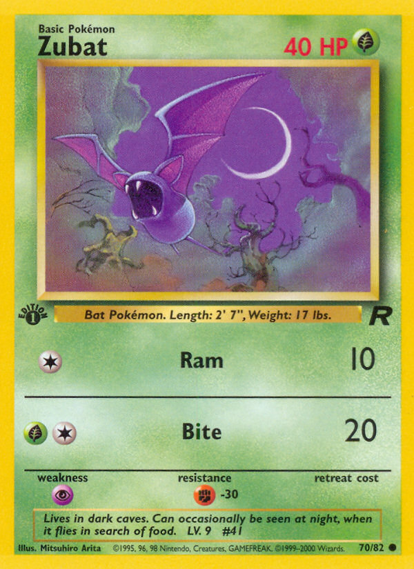 Zubat – Team Rocket 70 – Pokémon TCG single card Image principale du produit