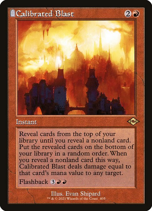 Calibrated Blast – Modern Horizons 2 (MH2-405) Magic: The Gathering card | LC-REM-20260804-15150847525196-70d81763-46c0-4e5e-9292-04a8aa461682