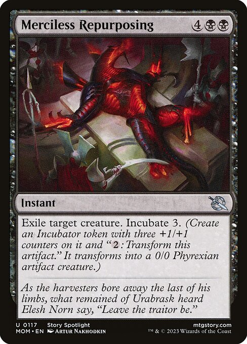 Merciless Repurposing – March of the Machine (MOM-117) Magic: The Gathering card