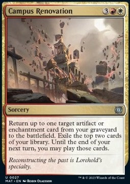 Campus Renovation - March of the Machine: The Aftermath (Uncommon) [MAT-27] Hoofdafbeelding