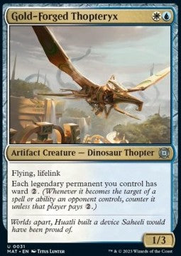 Gold-Forged Thopteryx - March of the Machine: The Aftermath (Uncommon) [MAT-31] Hoofdafbeelding