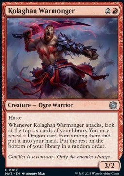 Kolaghan Warmonger - March of the Machine: The Aftermath (Uncommon) [MAT-17] Hoofdafbeelding