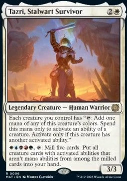 Tazri, Stalwart Survivor - March of the Machine: The Aftermath (Rare) [MAT-6] Hoofdafbeelding