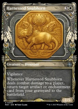 Harnessed Snubhorn (V.1) - March of the Machine: The Aftermath: Extras (Uncommon) [XMAT-53] Immagine principale del prodotto