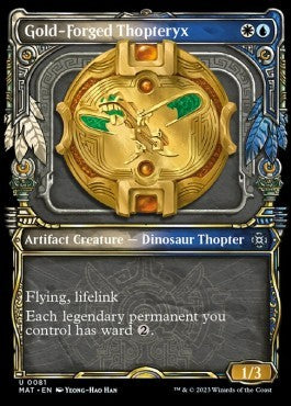 Gold-Forged Thopteryx (V.1) - March of the Machine: The Aftermath: Extras (Uncommon) [XMAT-81] Immagine principale del prodotto
