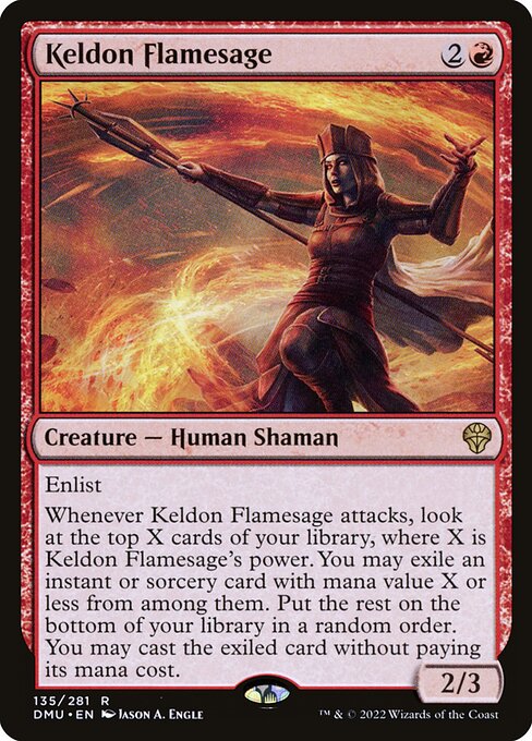 Keldon Flamesage – Dominaria United (DMU-135) Magic: The Gathering card | LC-REM-20260804-15675716960588-710d2a3c-63a7-4e33-9ae3-21fb6b3d8326 Imagen principal del producto