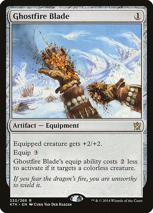 Ghostfire Blade – Khans of Tarkir (KTK-220) Magic: The Gathering card | LC-REM-20260804-15151350219084-711145d8-5178-4fdc-8494-4ab680f55b1a Immagine principale del prodotto