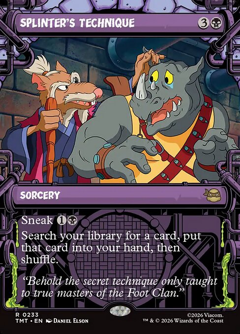 Splinter's Technique – Teenage Mutant Ninja Turtles (TMT-233) Magic: The Gathering card | LC-REM-20260804-15675736752460-7111e3e9-7175-4231-976c-c73e7d4cb40d
