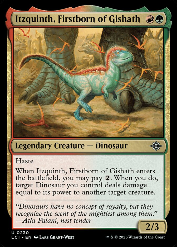 Itzquinth, Firstborn of Gishath - The Lost Caverns of Ixalan (Uncommon) [LCI-230] Main image