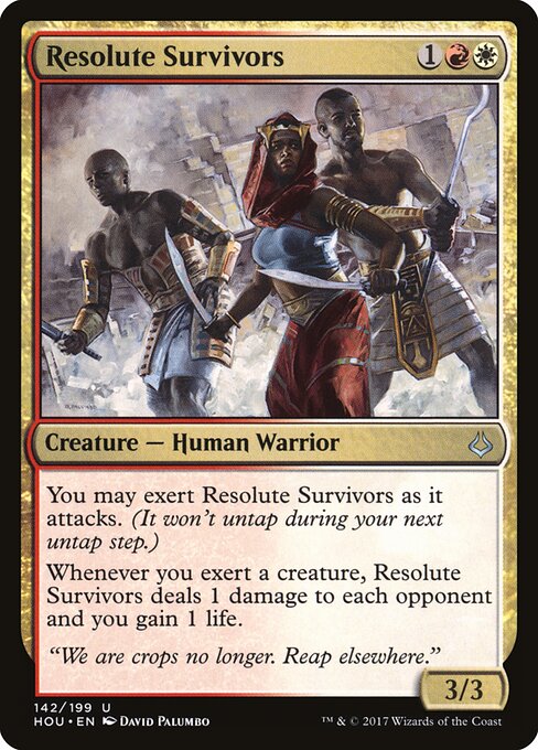 Resolute Survivors – Hour of Devastation (HOU-142) Magic: The Gathering card