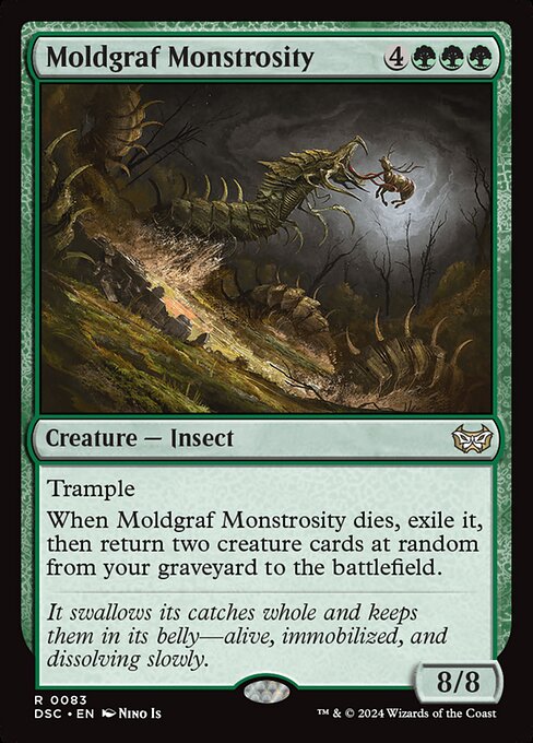 Moldgraf Monstrosity – Commander: Duskmourn: House of Horror (DSC-83) Magic: The Gathering card Hauptbild