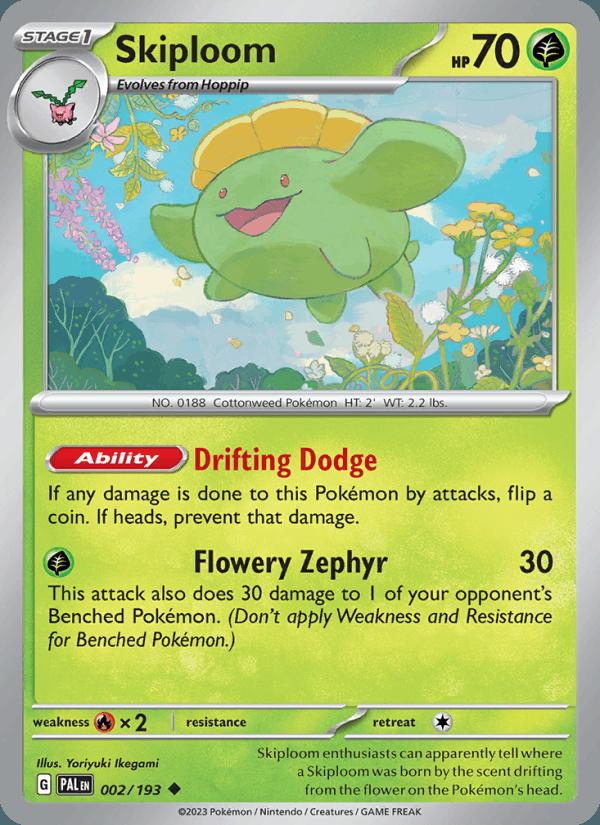Skiploom - Paldea Evolved (Uncommon) [PAL-002] Hoofdafbeelding