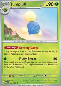 Jumpluff - Paldea Evolved (Rare) [PAL-003] Hover Image