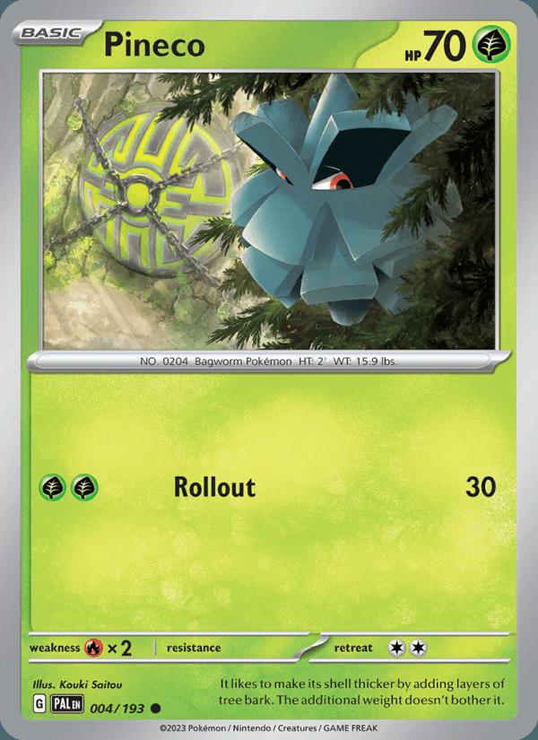 Pineco - Paldea Evolved (Common) [PAL-004] Main image