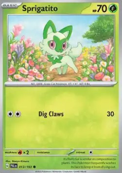 Sprigatito - Paldea Evolved (Common) [PAL-013] Hover Image