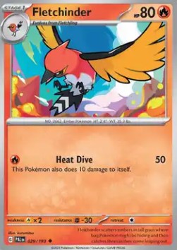 Fletchinder - Paldea Evolved (Uncommon) [PAL-029] Hoofdafbeelding