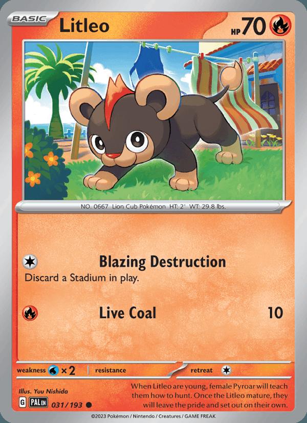 Litleo - Paldea Evolved (Common) [PAL-031] Image principale du produit