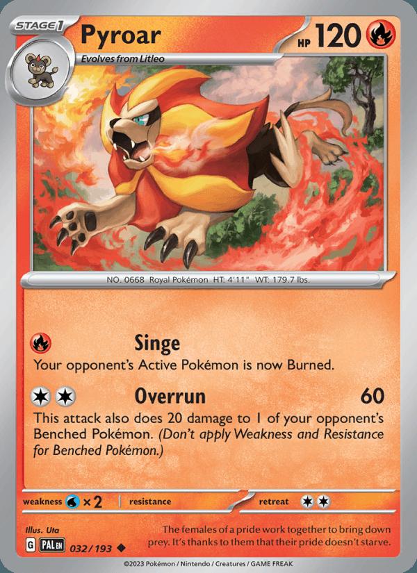 Pyroar - Paldea Evolved (Uncommon) [PAL-032] Hoofdafbeelding