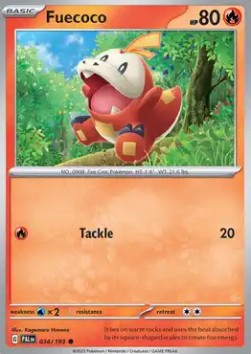 Fuecoco - Paldea Evolved (Common) [PAL-034] Hoofdafbeelding