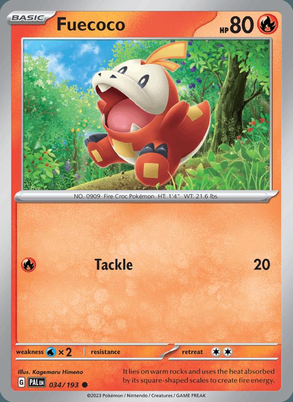 Fuecoco - Paldea Evolved (Common) [PAL-034] Hoofdafbeelding
