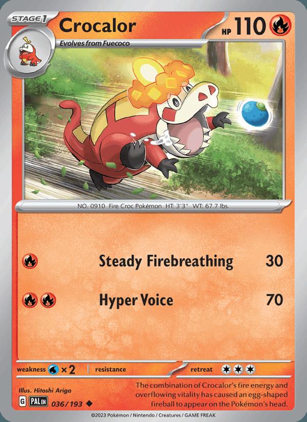Crocalor - Paldea Evolved (Uncommon) [PAL-036] Main image