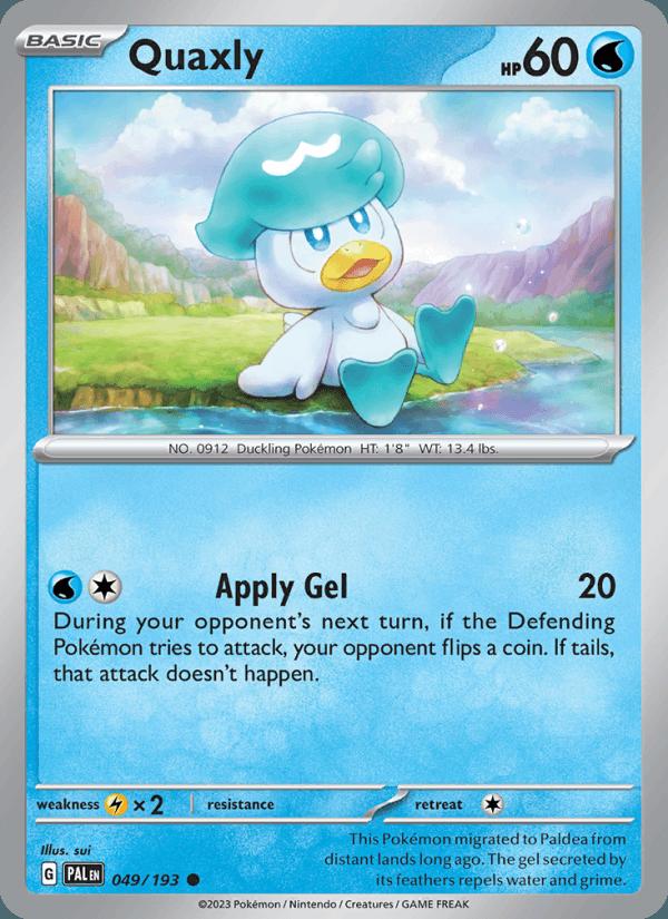 Quaxly - Paldea Evolved (Common) [PAL-049] Main image
