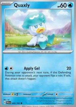 Quaxly - Paldea Evolved (Common) [PAL-049] Hover Image