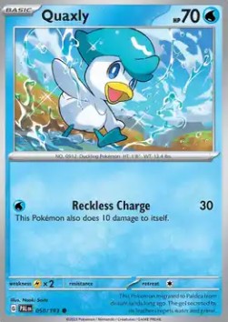 Quaxly - Paldea Evolved (Common) [PAL-050] Hoofdafbeelding