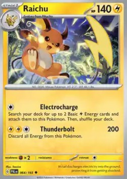 Raichu - Paldea Evolved (Uncommon) [PAL-064] Hoofdafbeelding