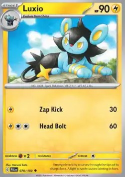 Luxio - Paldea Evolved (Uncommon) [PAL-070] Hoofdafbeelding