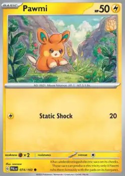 Pawmi - Paldea Evolved (Common) [PAL-074] Hover Image