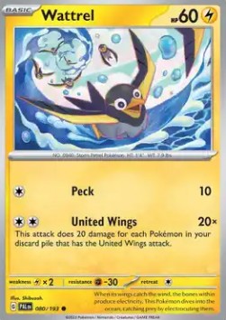 Wattrel - Paldea Evolved (Common) [PAL-080] Immagine principale del prodotto