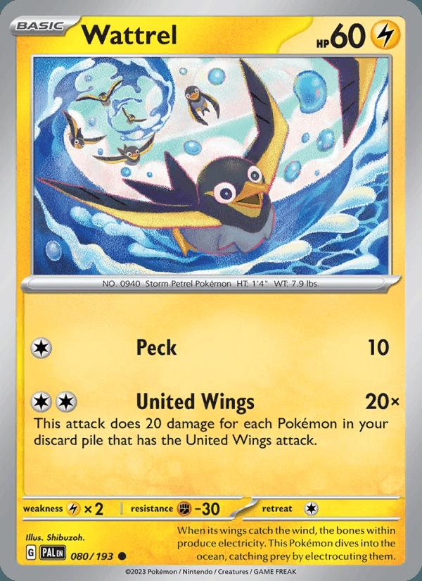 Wattrel - Paldea Evolved (Common) [PAL-080] Image principale du produit