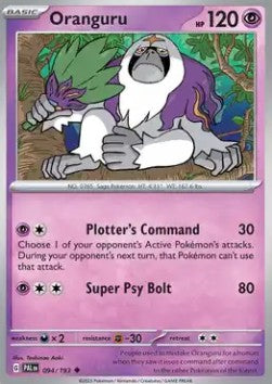 Oranguru - Paldea Evolved (Uncommon) [PAL-094] Hoofdafbeelding