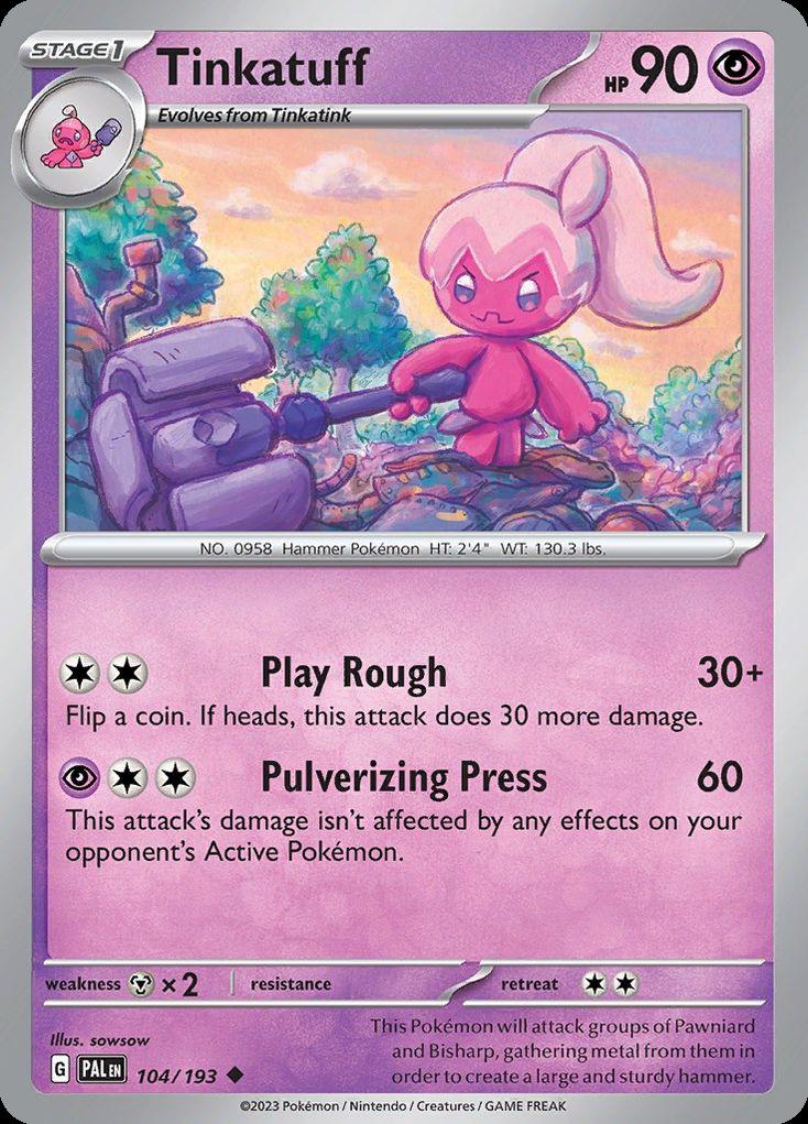 Tinkatuff - Paldea Evolved (Uncommon) [PAL-104] Hoofdafbeelding