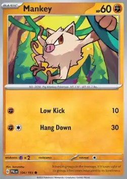 Mankey - Paldea Evolved (Common) [PAL-106] Hoofdafbeelding