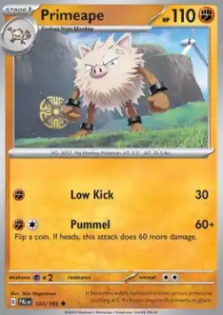 Primeape - Paldea Evolved (Uncommon) [PAL-107] Hoofdafbeelding