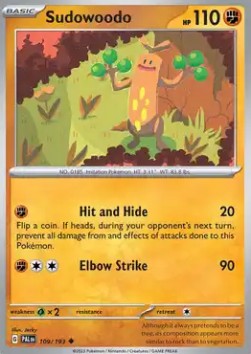 Sudowoodo - Paldea Evolved (Uncommon) [PAL-109] Hover Image