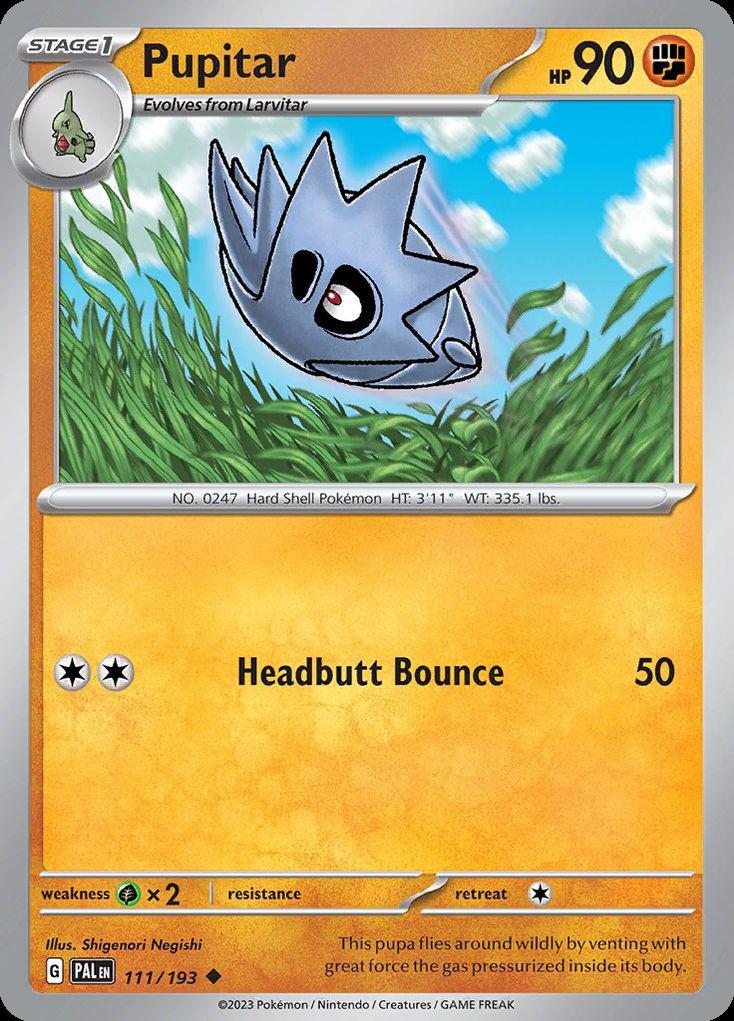 Pupitar - Paldea Evolved (Uncommon) [PAL-111] Main image