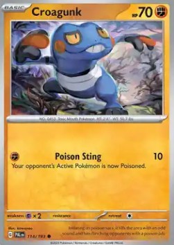 Croagunk - Paldea Evolved (Common) [PAL-114] Imagen principal del producto