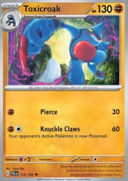 Toxicroak - Paldea Evolved (Uncommon) [PAL-115] Hover Image