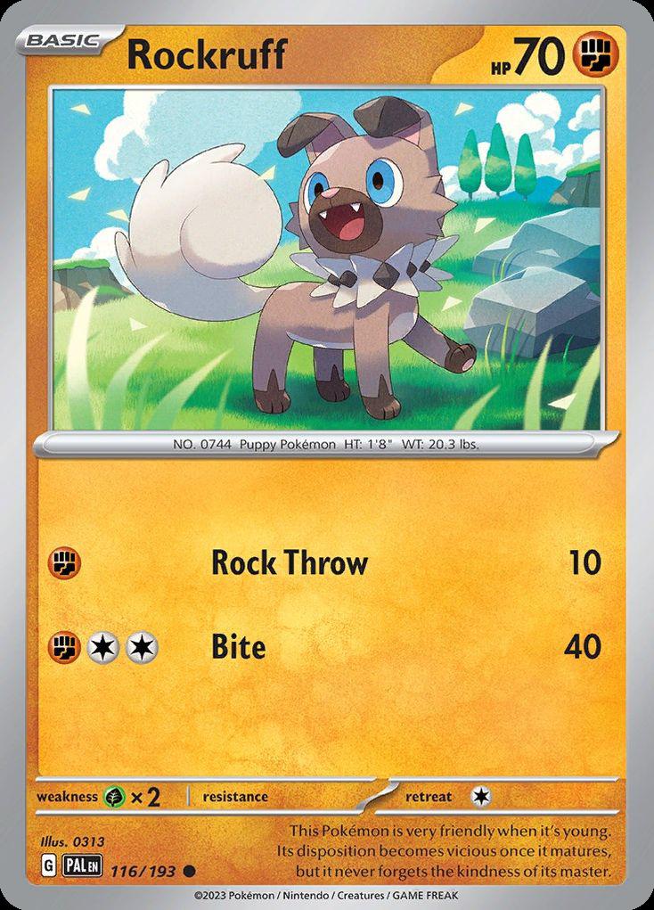 Rockruff - Paldea Evolved (Common) [PAL-116] Main image