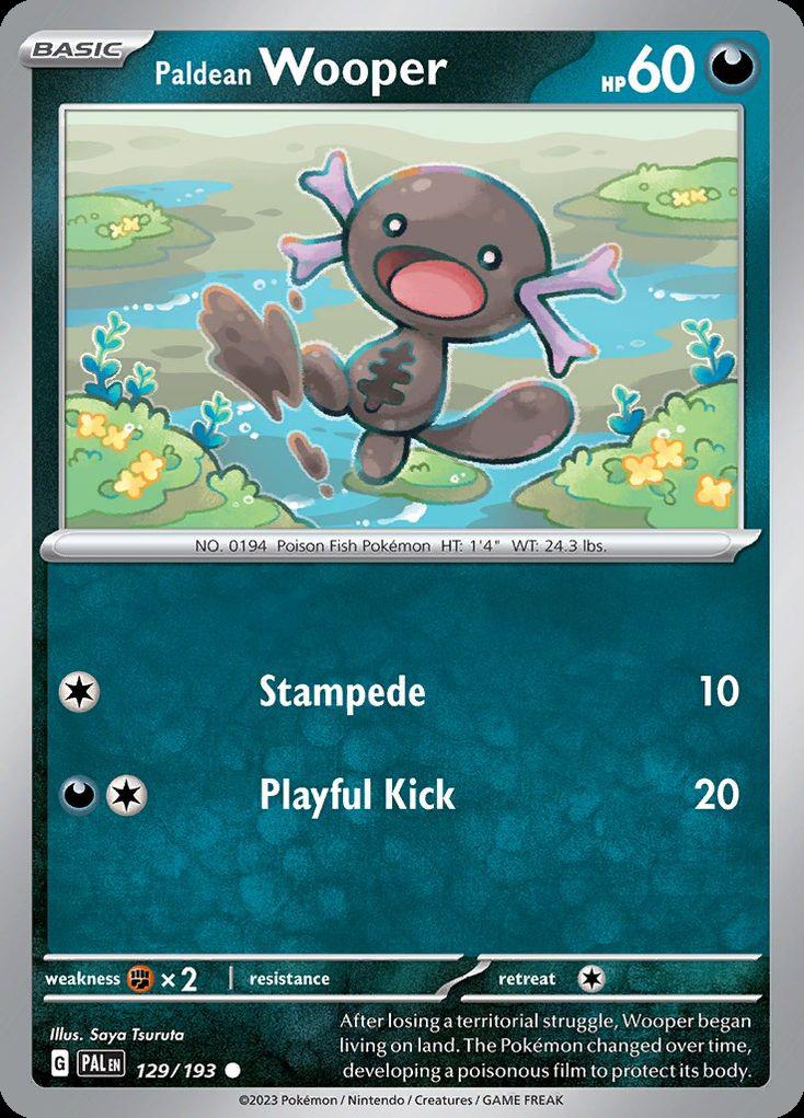 Paldean Wooper - Paldea Evolved (Common) [PAL-129] Main image