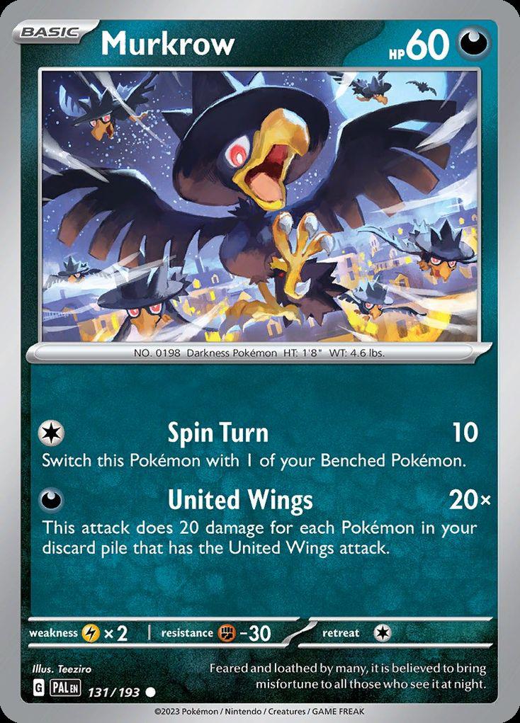 Murkrow - Paldea Evolved (Common) [PAL-131] Image principale du produit