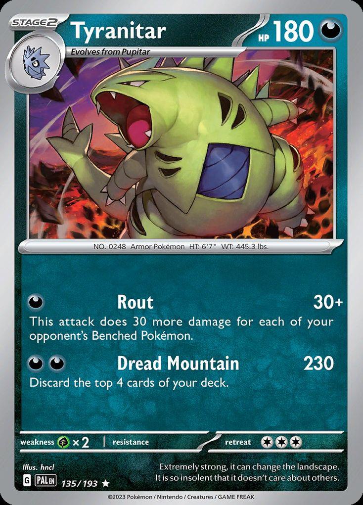 Tyranitar - Paldea Evolved (Rare) [PAL-135] Hoofdafbeelding
