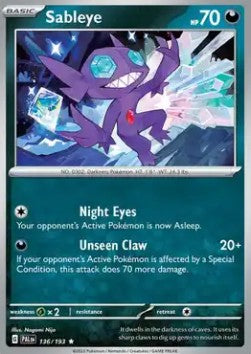 Sableye - Paldea Evolved (Rare) [PAL-136] Hoofdafbeelding